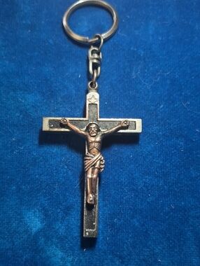 Crucifix Keychain and Whistle